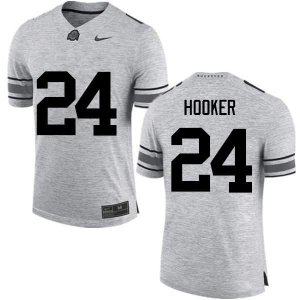 Men's Ohio State Buckeyes #24 Malik Hooker Gray Nike NCAA College Football Jersey Restock XBZ6044RM